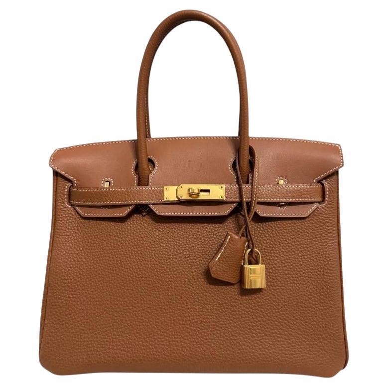 Hermes Birkin 30 3 in 1 Gold Tan Togo Leather Gold Hardware Rare Top Handle Bag For Sale