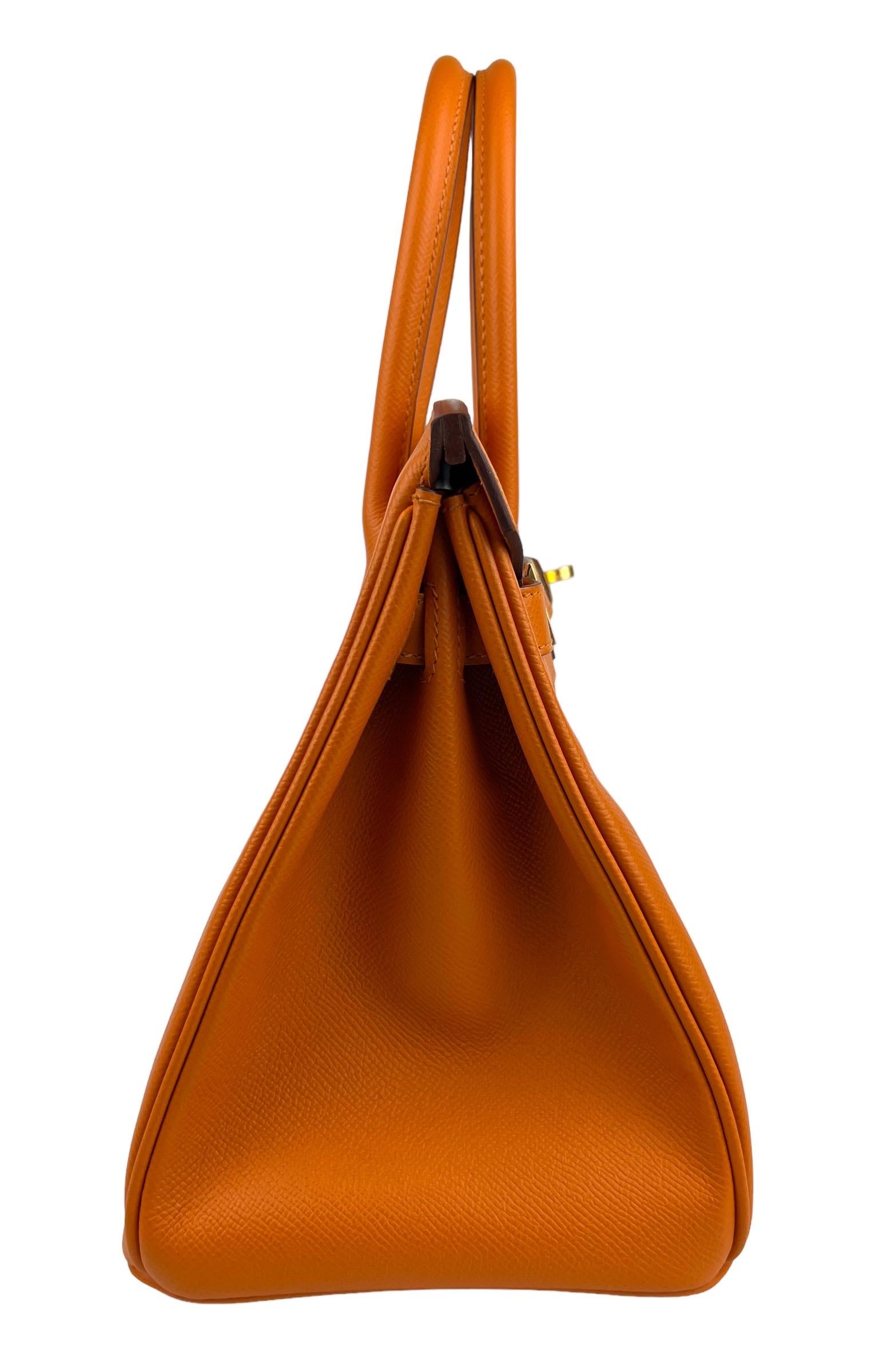 Hermes Birkin 30 Abricot Orange Apricot Epsom Leather Gold Hardware  2