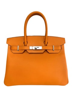 Hermes Birkin 30 Abricot Orange Apricot Epsom Leather Palladium Hardware 2018