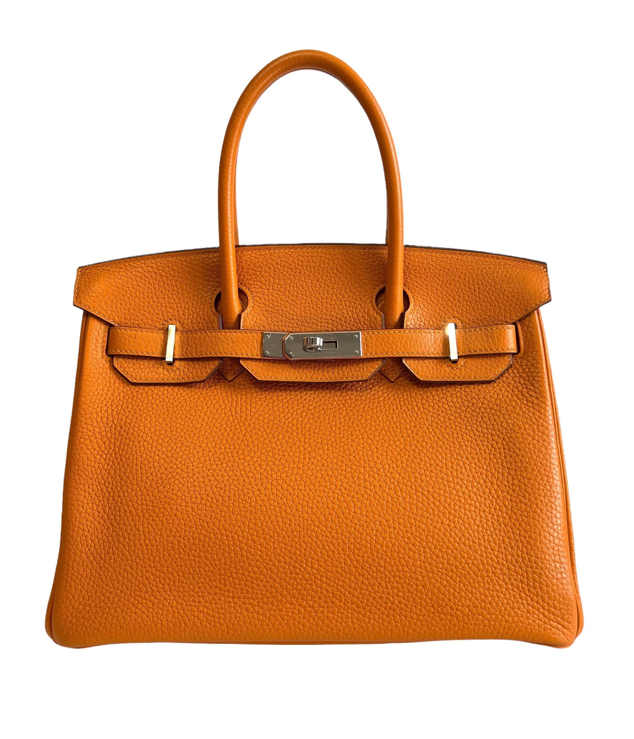 Beautiful Hermes Birkin 30 Abricot “Apricot” Orange complimented by Palladium Hardware. Pristine condition with plastic on hardware. Excellent corners and structure. 
2018 C Stamp. 

Shop with Confidence from Lux Addicts. Authenticity Guaranteed! 