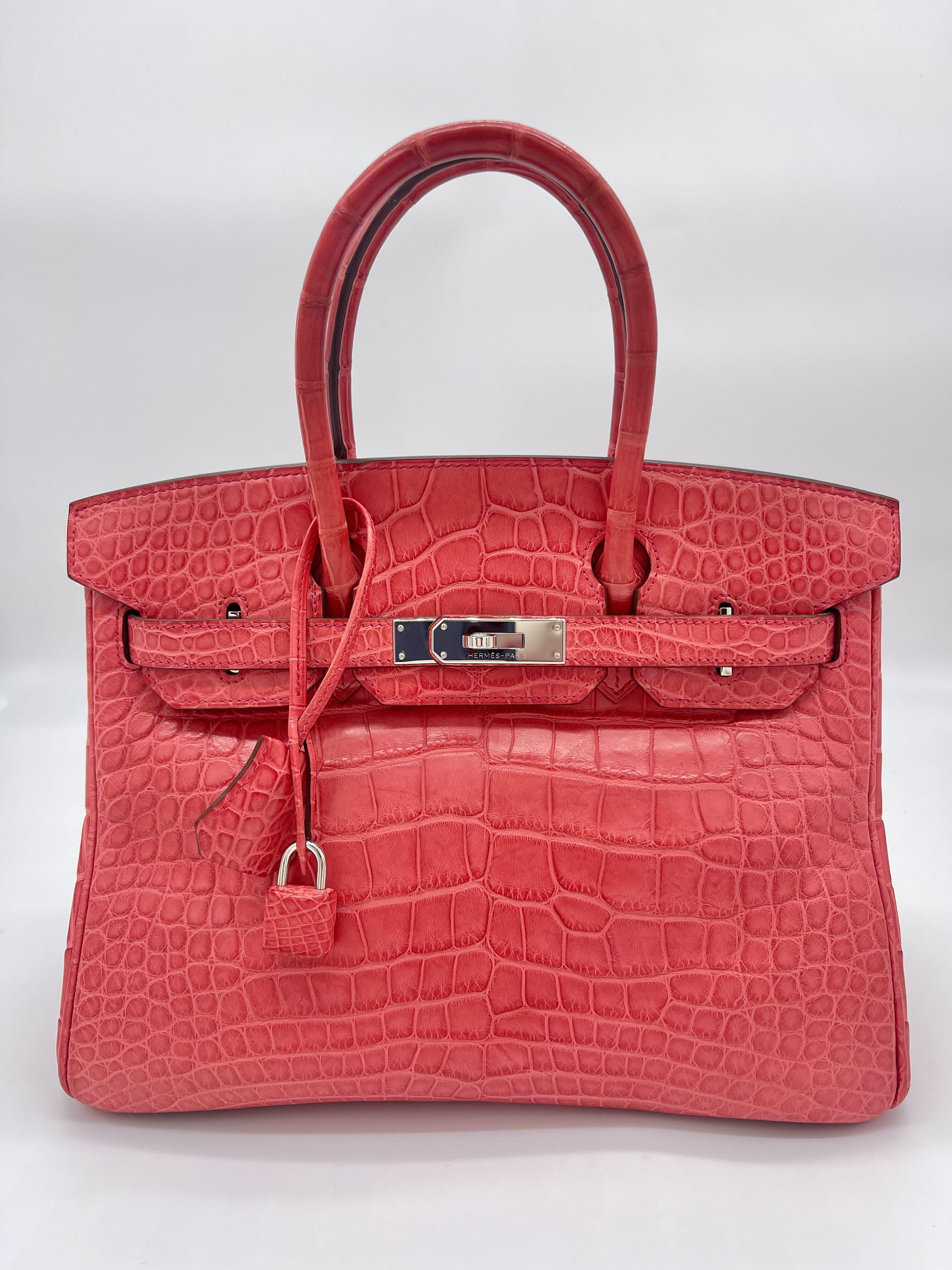 Sold at Auction: Hermes Birkin Ghillies Bag Anemone Togo and Swift with  Palladium Hardware 30