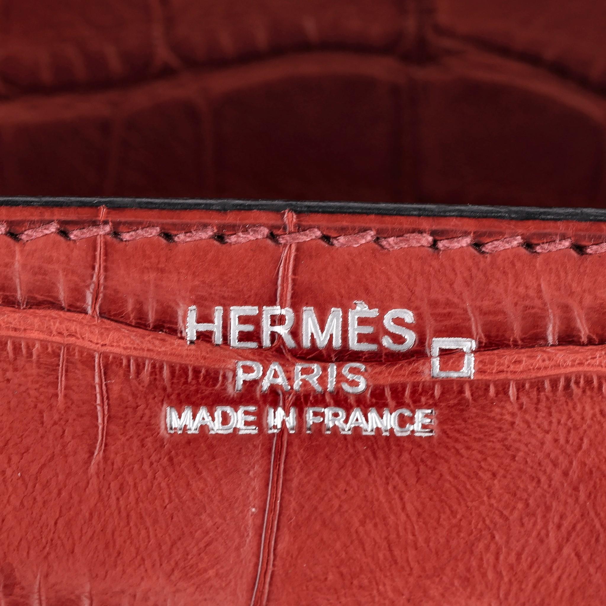 Hermes Birkin 30 Alligator Mississippiensis Skin Handbag For Sale 5
