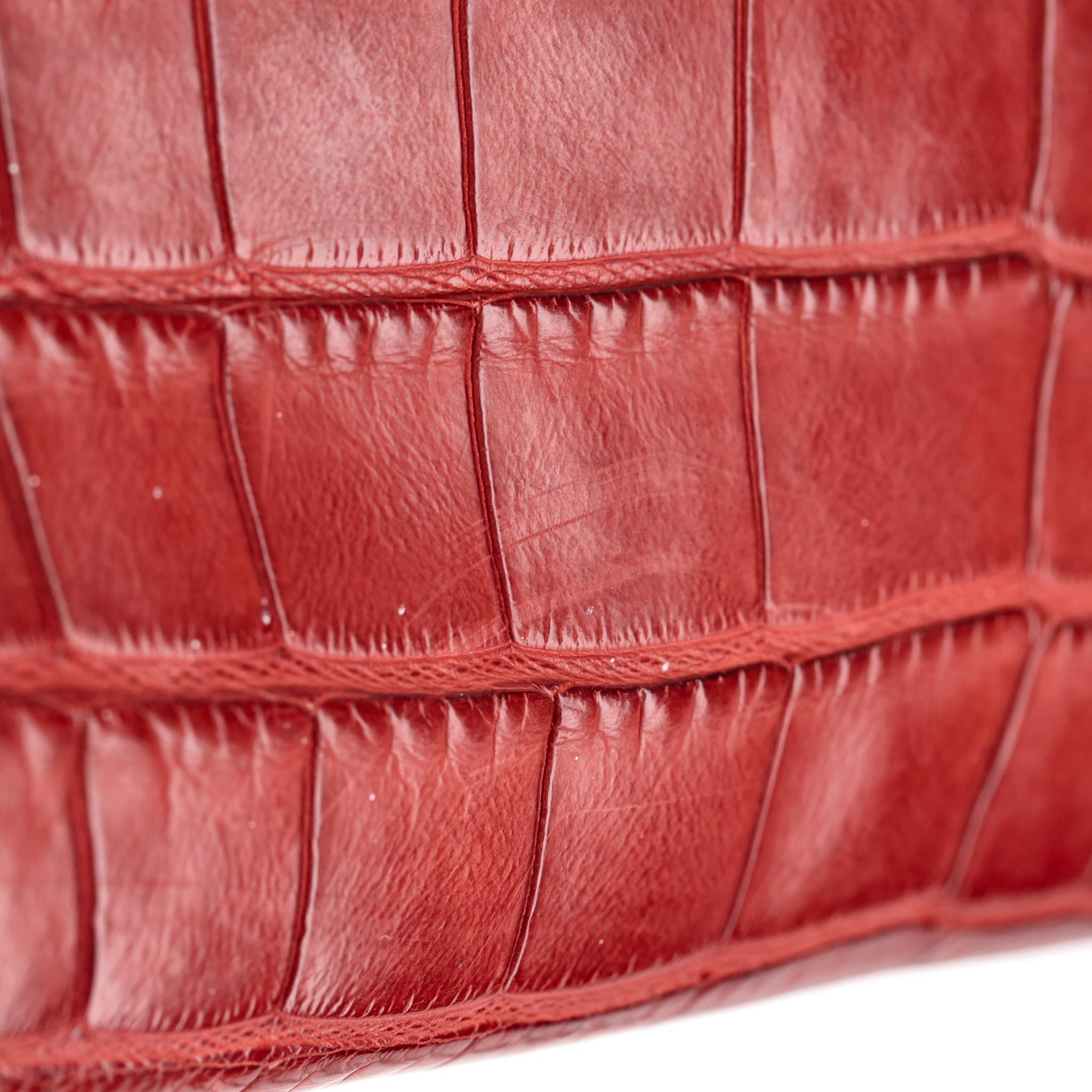 Hermes Birkin 30 Alligator Mississippiensis Skin Handbag For Sale 7