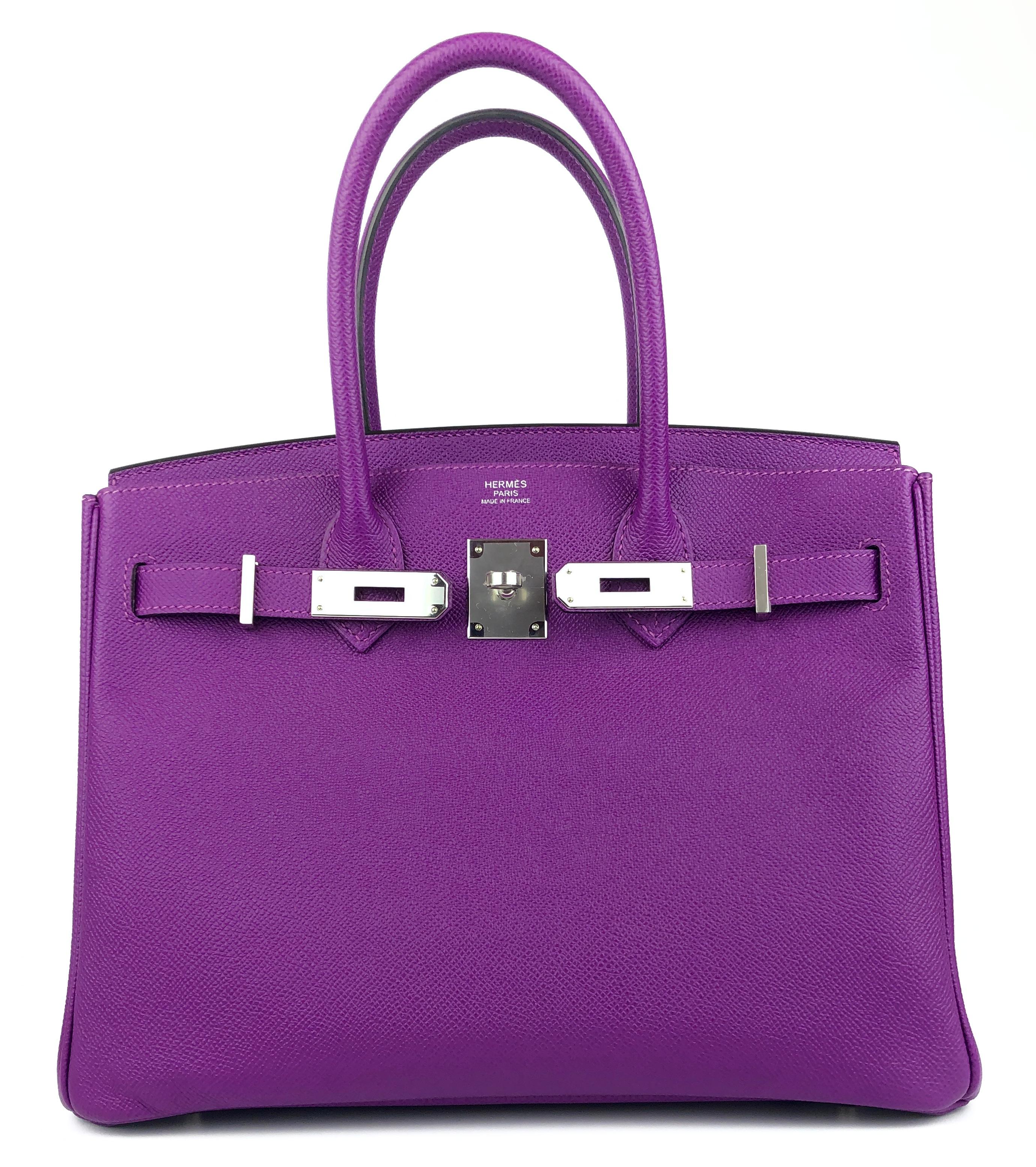 purple designer purse