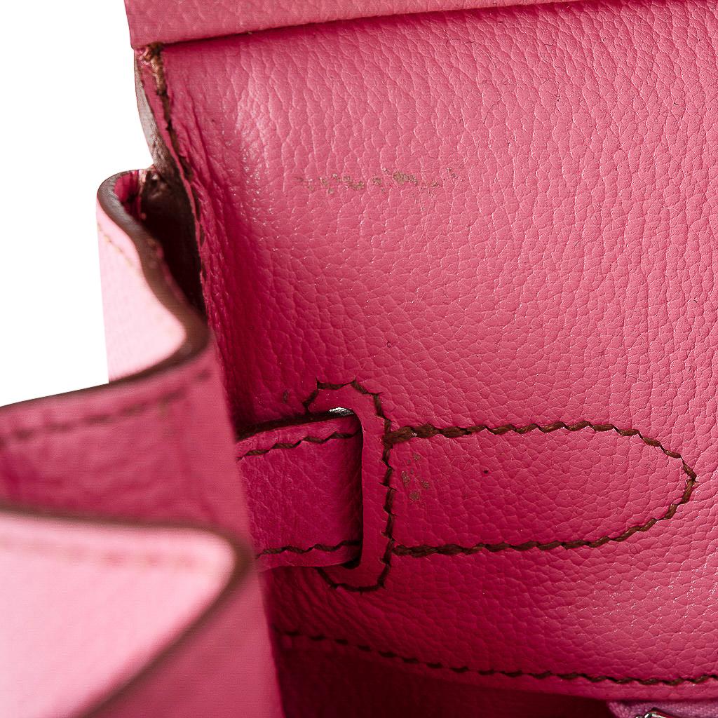 Hermes Birkin 30 Bag 5P Pink Epsom Palladium Hardware  4