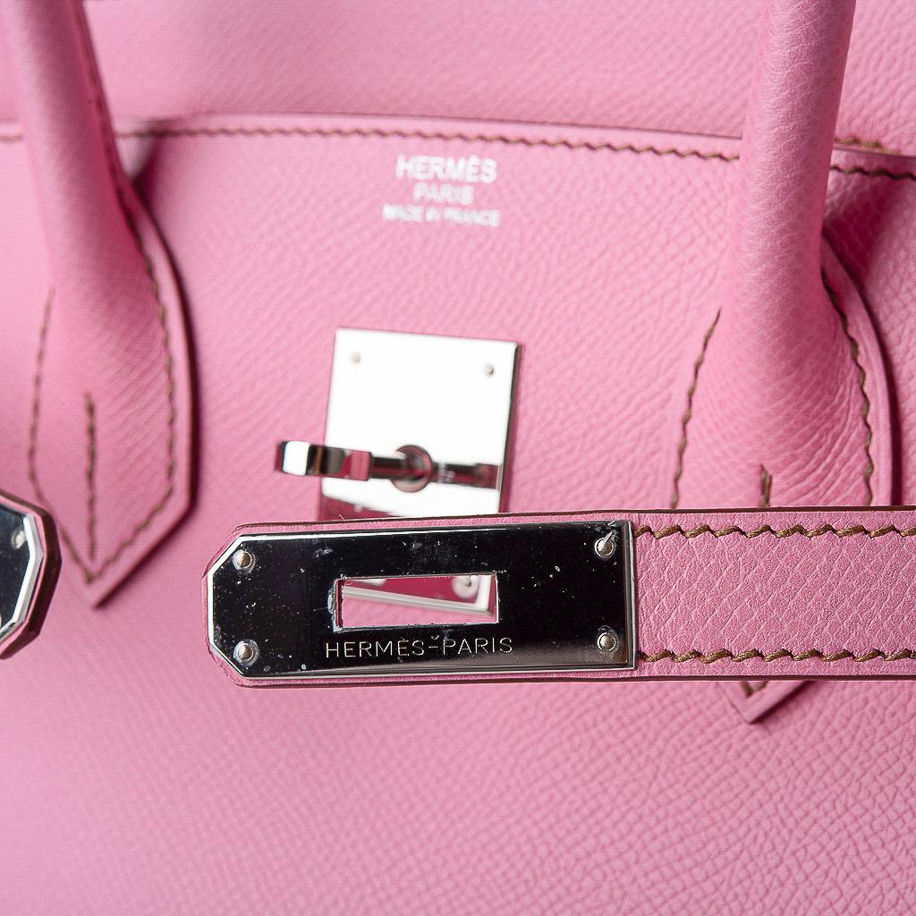Hermes Birkin 30 Bag 5P Pink Epsom Palladium Hardware at 1stDibs ...