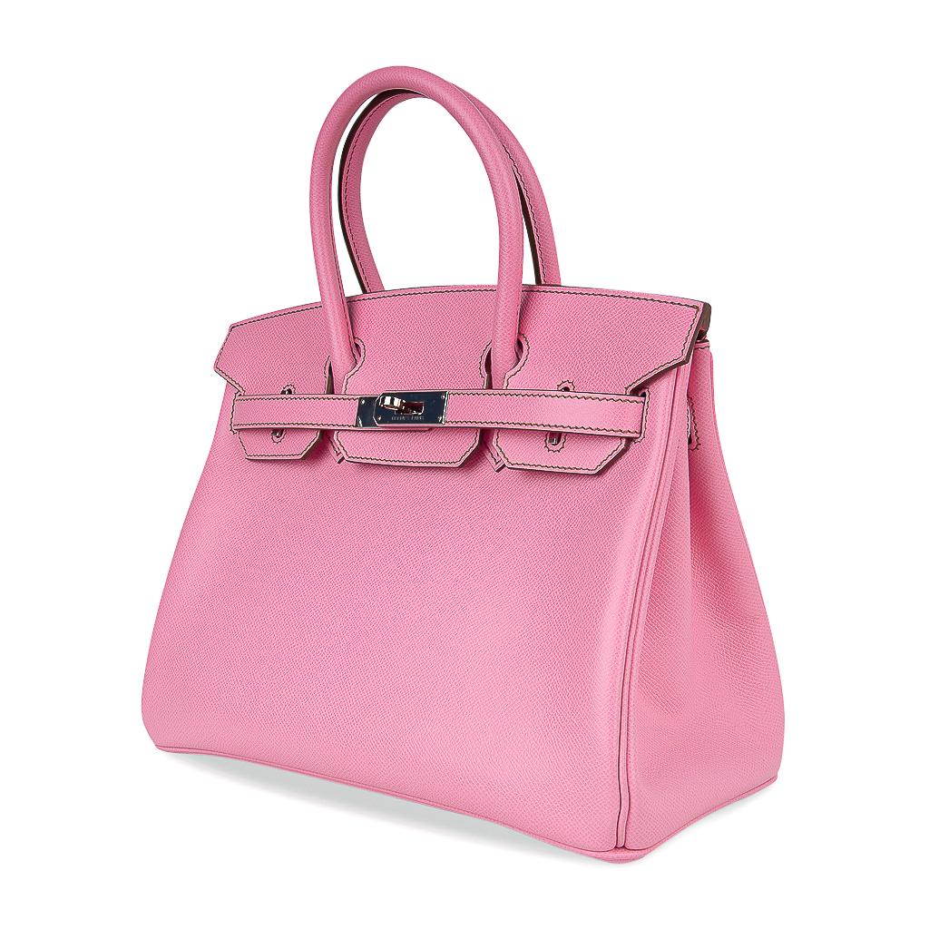 Women's Hermes Birkin 30 Bag 5P Pink Epsom Palladium Hardware 