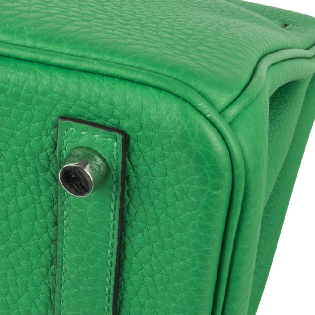Hermes Birkin 30 Bag Bamboo Green Togo Palladium Hardware 5