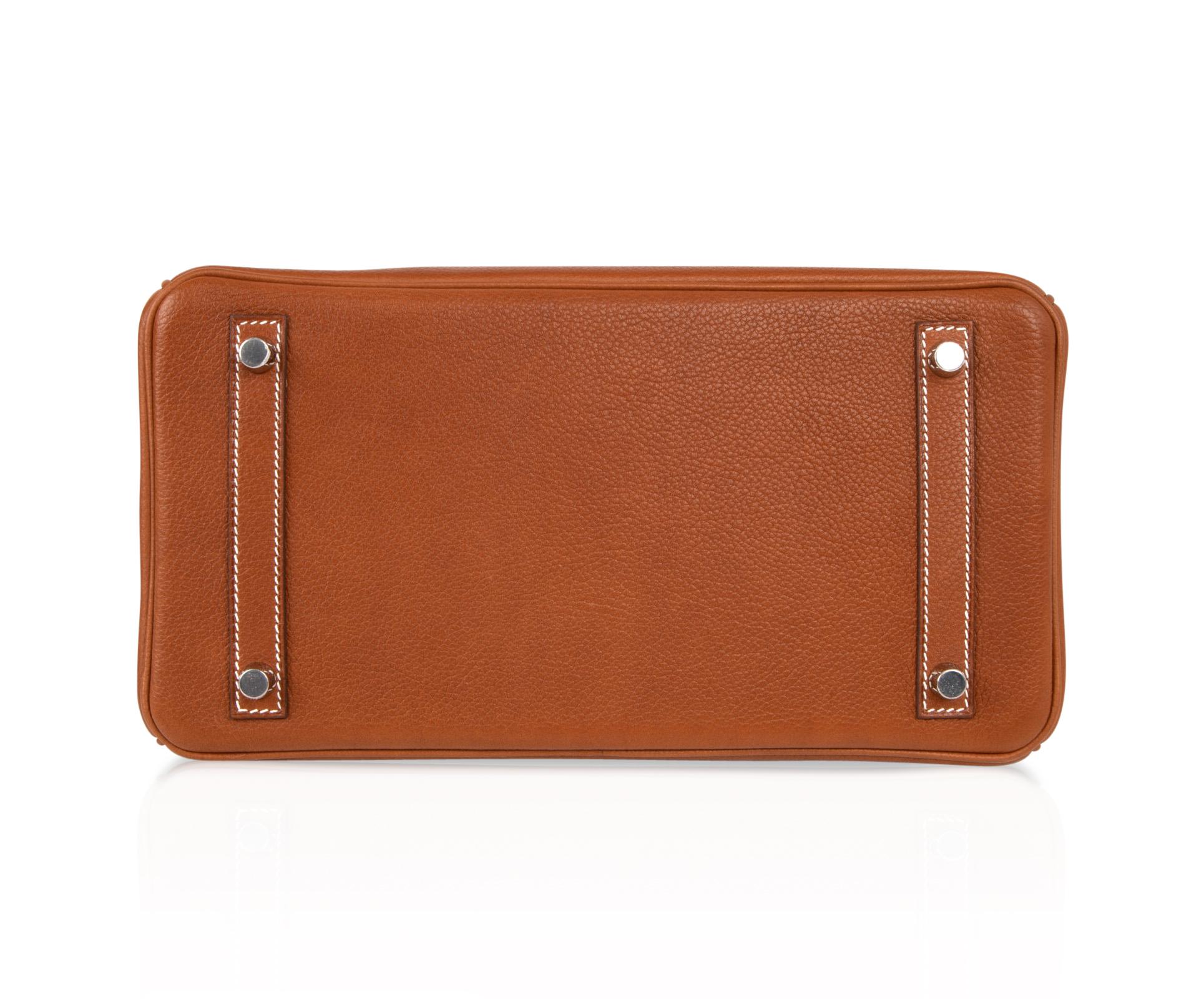 Hermes Birkin 30 Tasche Barenia Faubourg Palladium Hardware 5