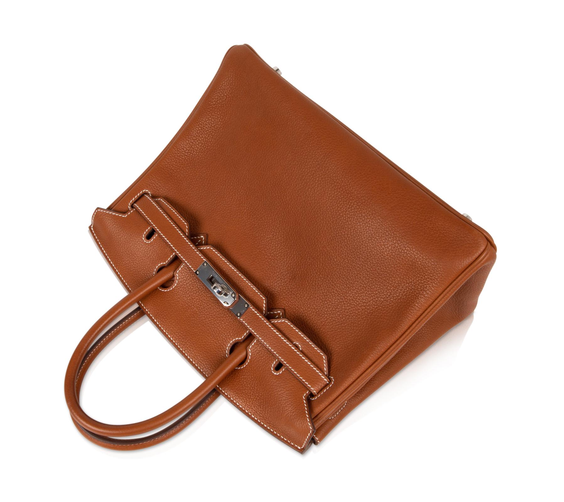 Hermes Birkin 30 Tasche Barenia Faubourg Palladium Hardware im Zustand „Neu“ in Miami, FL