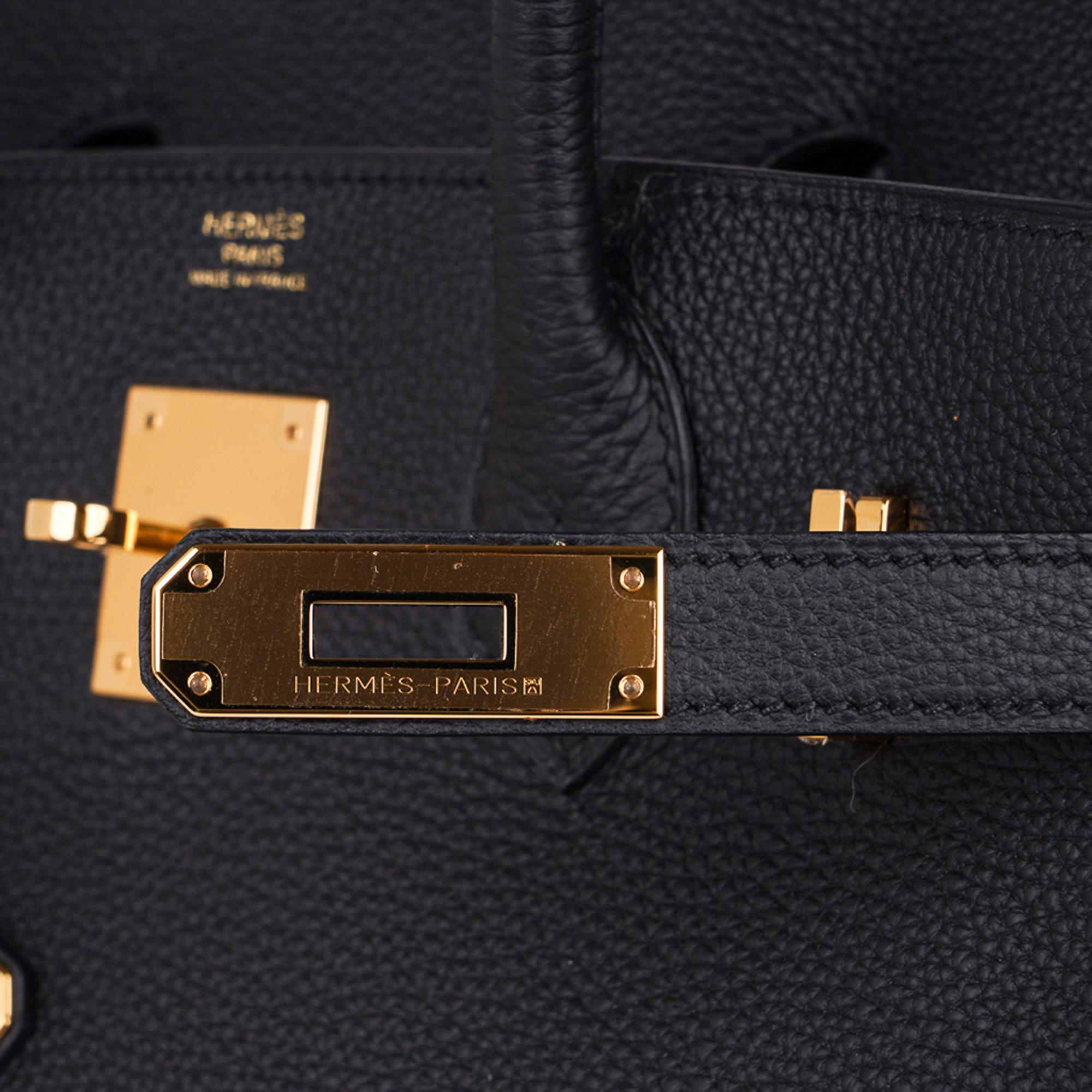 hermes birkin 30 black gold hardware