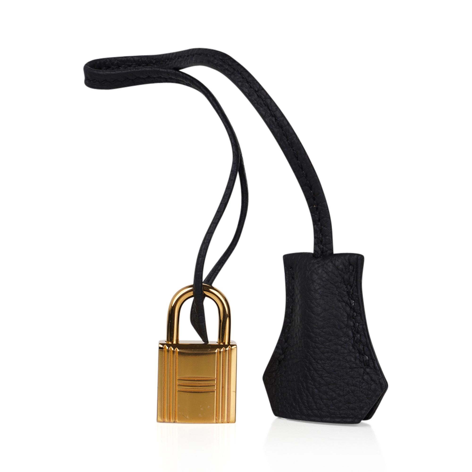 Hermes Birkin 30 Bag Black Gold Hardware Togo Leather 2