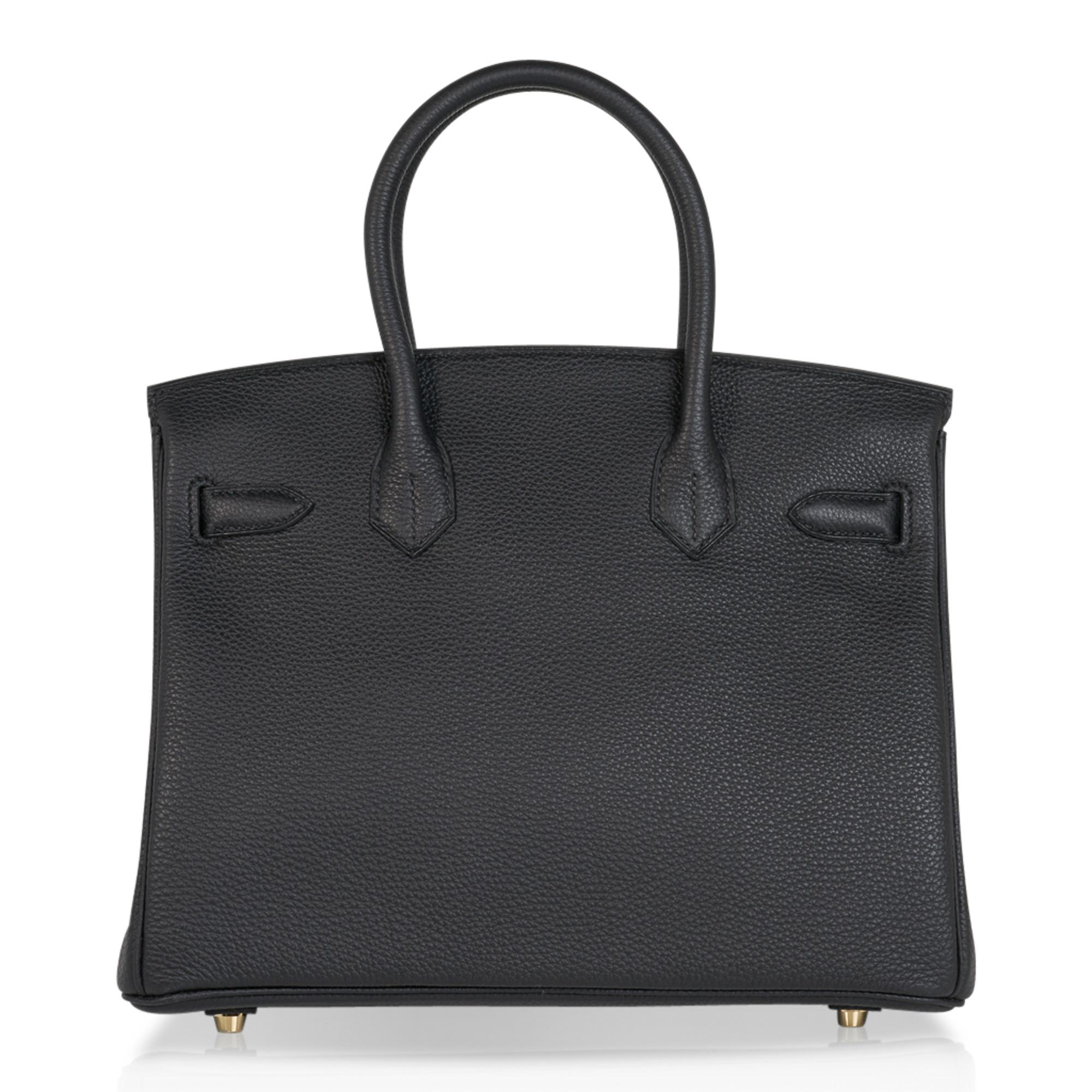 Hermes Birkin 30 Bag Black Gold Hardware Togo Leather at 1stDibs ...