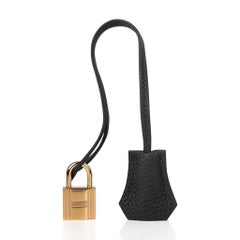Hermes Birkin 30 Bag Black Togo Gold Hardware