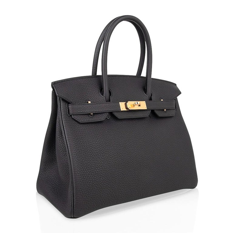 Hermes Birkin 30 Bag Black Togo Gold Hardware at 1stDibs hermes