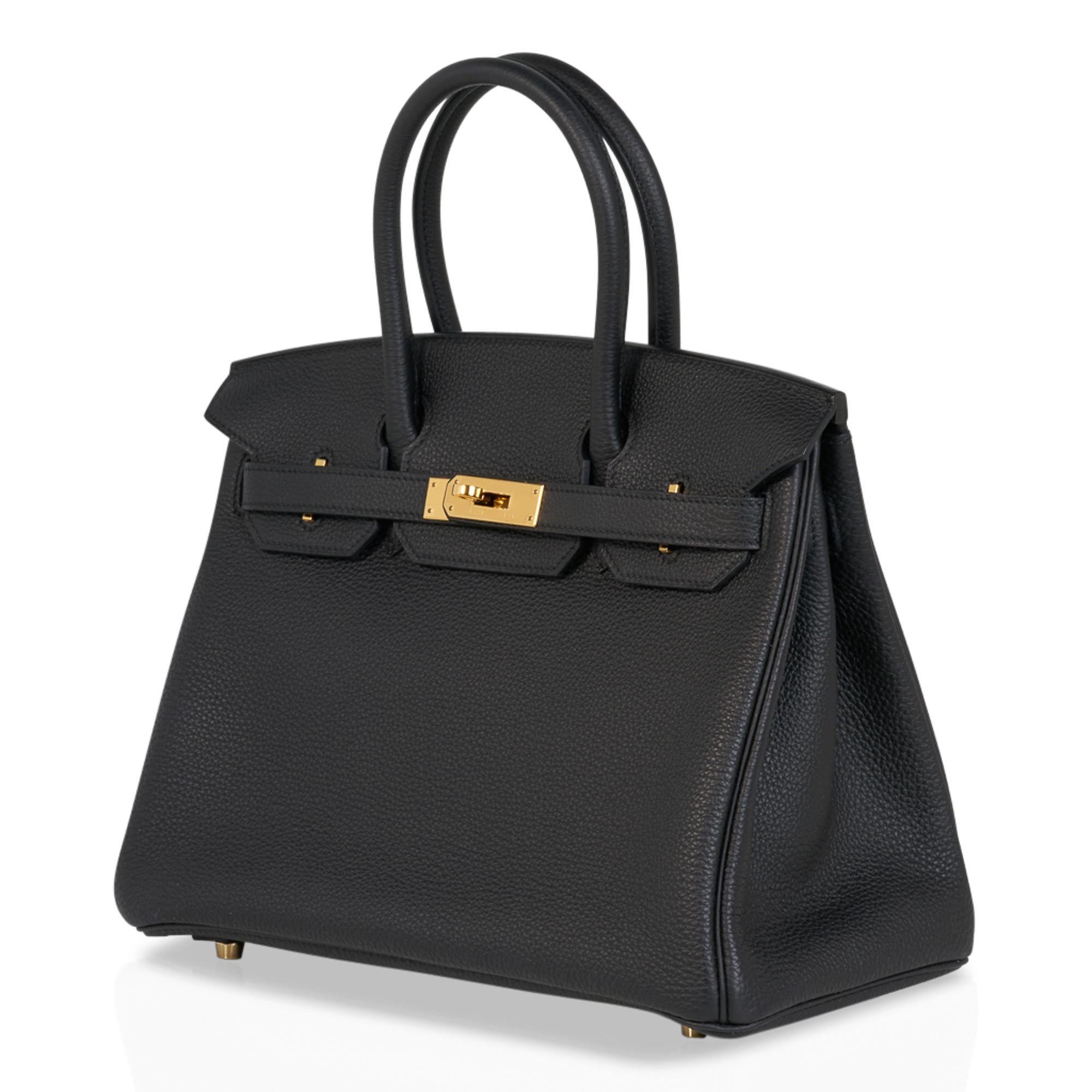 Hermes Birkin 30 Bag Black Gold Hardware Togo Leather at 1stDibs ...