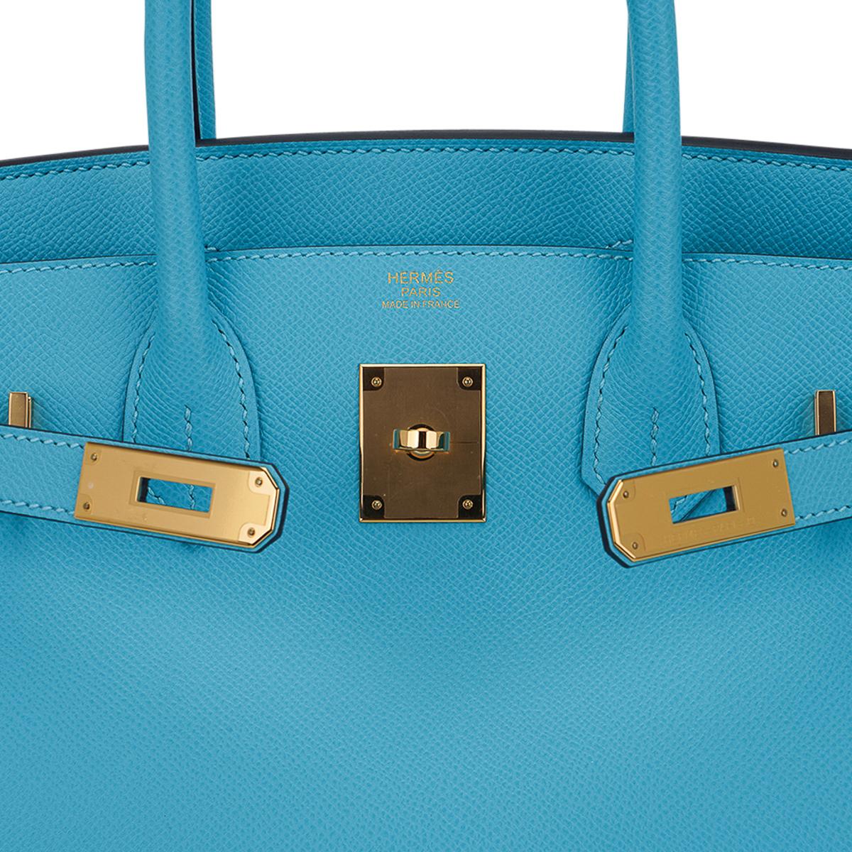 Hermes Birkin 30 Bag Blue du Nord Gold Hardware Epsom Leather 3