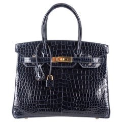 SUPER RARE HERMES BIRKIN BAG 35cm FICELLE CROCODILE GHW POROSUS STUNNING at  1stDibs