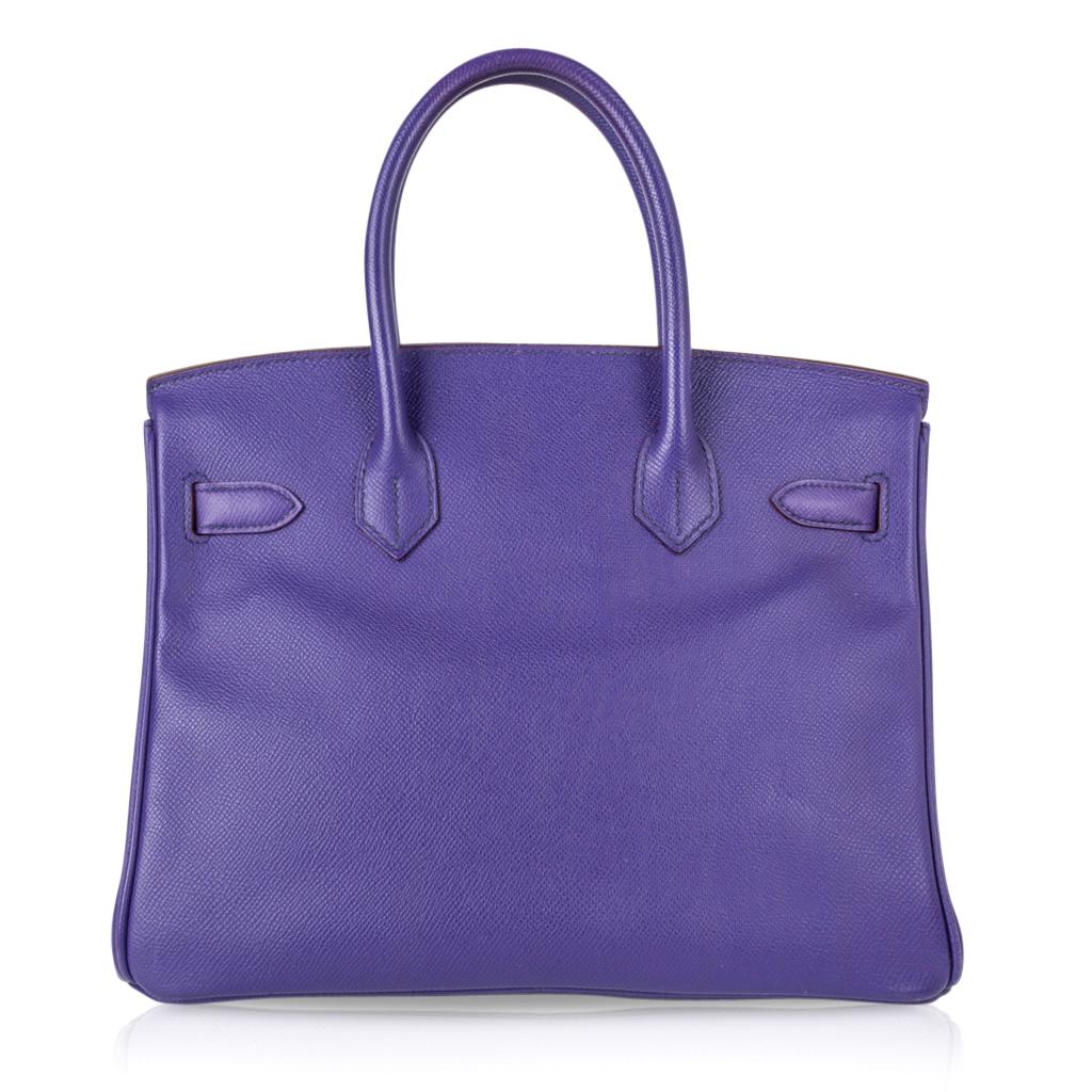 Hermes Birkin 30 Bag Crocus Purple Epsom Palladium Hardware 1