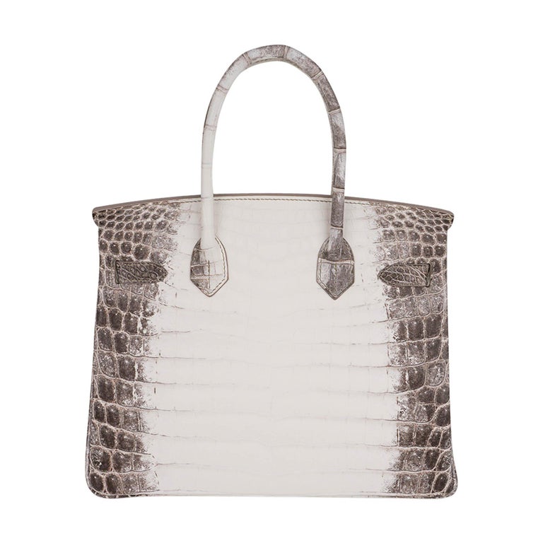 Sac Hermès Birkin 30 Diamond Himalaya en crocodile blanc et accessoires en  or blanc avec détails en diamant En vente sur 1stDibs | birkin himalaya  prix boutique, sac hermes peau de crocodile