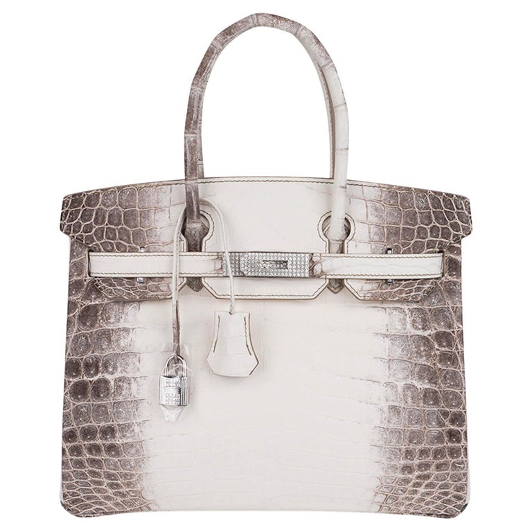 Sac Hermès Birkin 30 Diamond Himalaya en crocodile blanc et accessoires en  or blanc avec détails en diamant En vente sur 1stDibs | birkin himalaya  prix boutique, sac hermes peau de crocodile