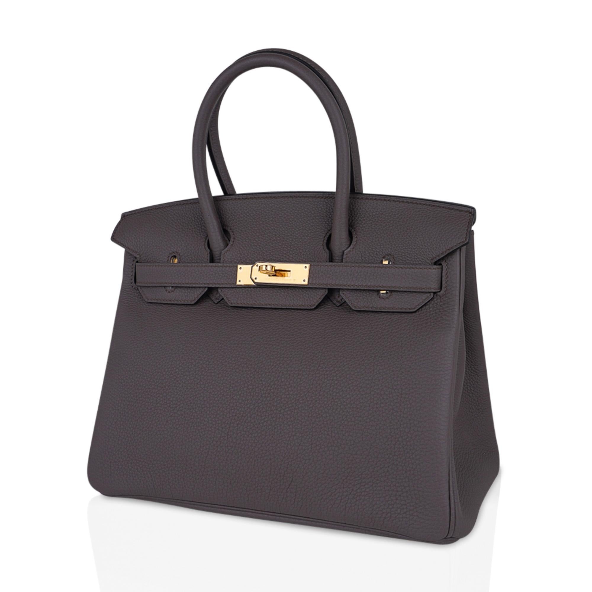 Hermes Birkin 30 Bag Etain Gray Gold Hardware Togo Leather at 1stDibs | hermes  bag, gray birkin, gray birkin bag