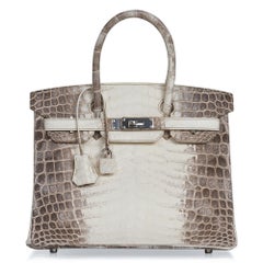 Birkin 30 crocodile handbag Hermès Brown in Crocodile - 22278973