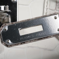 Hermes Birkin 30 Bag Exquisite Blanc Himalaya Palladium Hardware