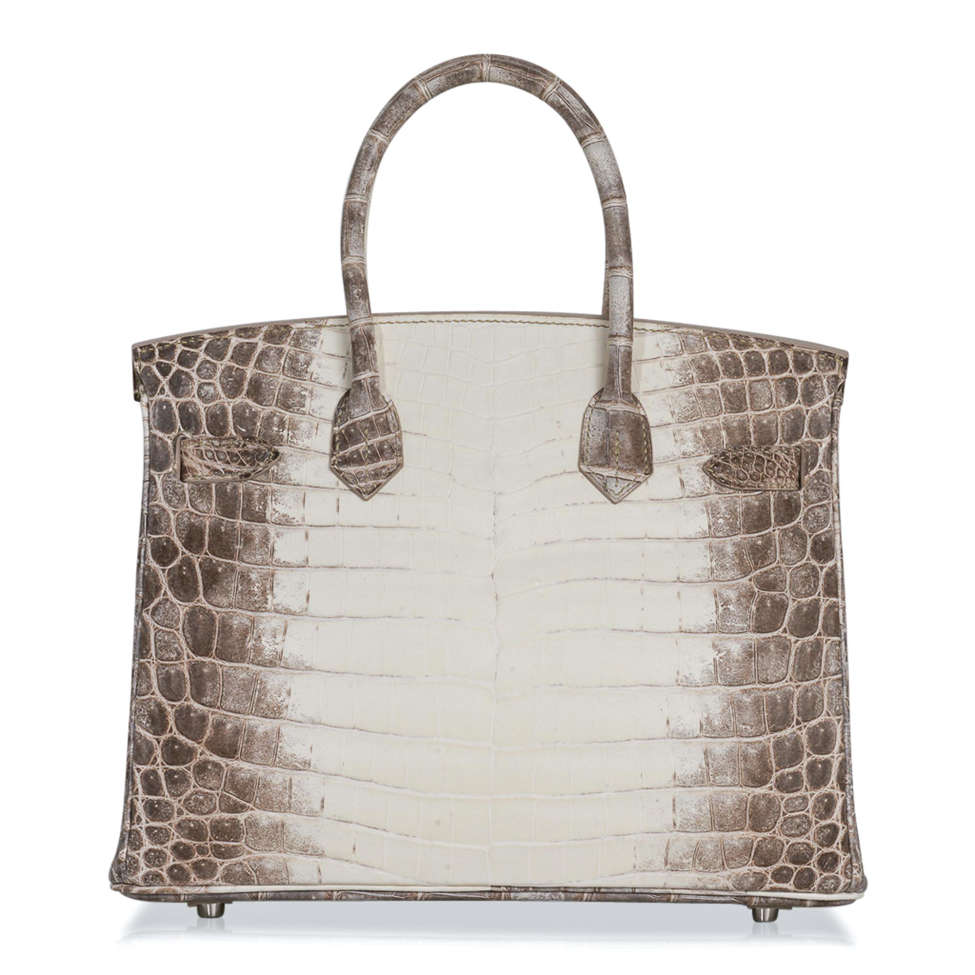 Women's Hermes Birkin 30 Bag Exquisite Blanc Himalaya Palladium Hardware