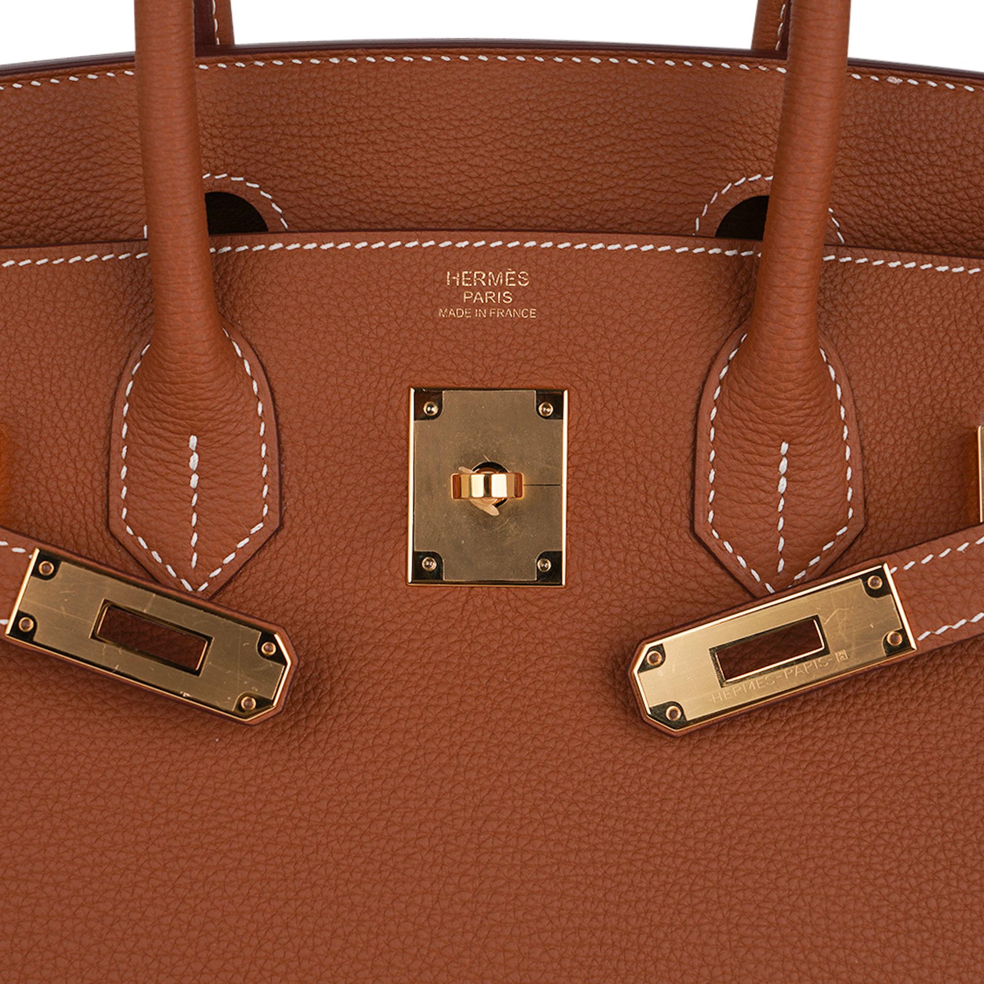 Hermes Birkin 30 Bag Gold Togo Leather Gold Hardware 2