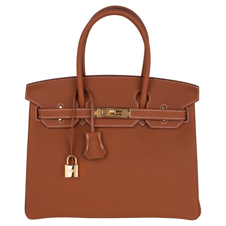 Hermes Birkin 35 Bag Gold Togo Leather with Gold Hardware – Mightychic