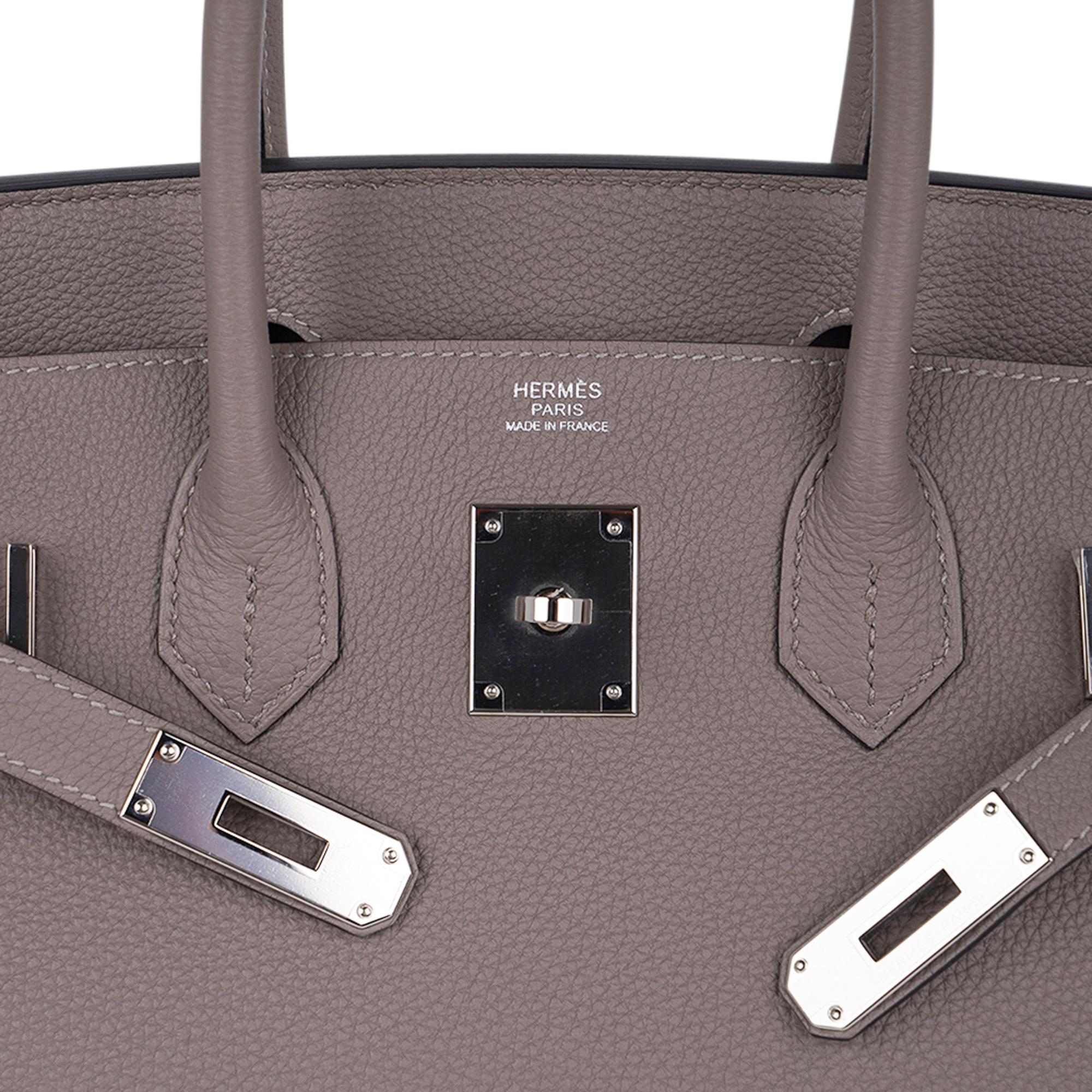 Hermes Birkin 30 Bag Gris Asphalte Togo Leather Palladium Hardware For Sale 1