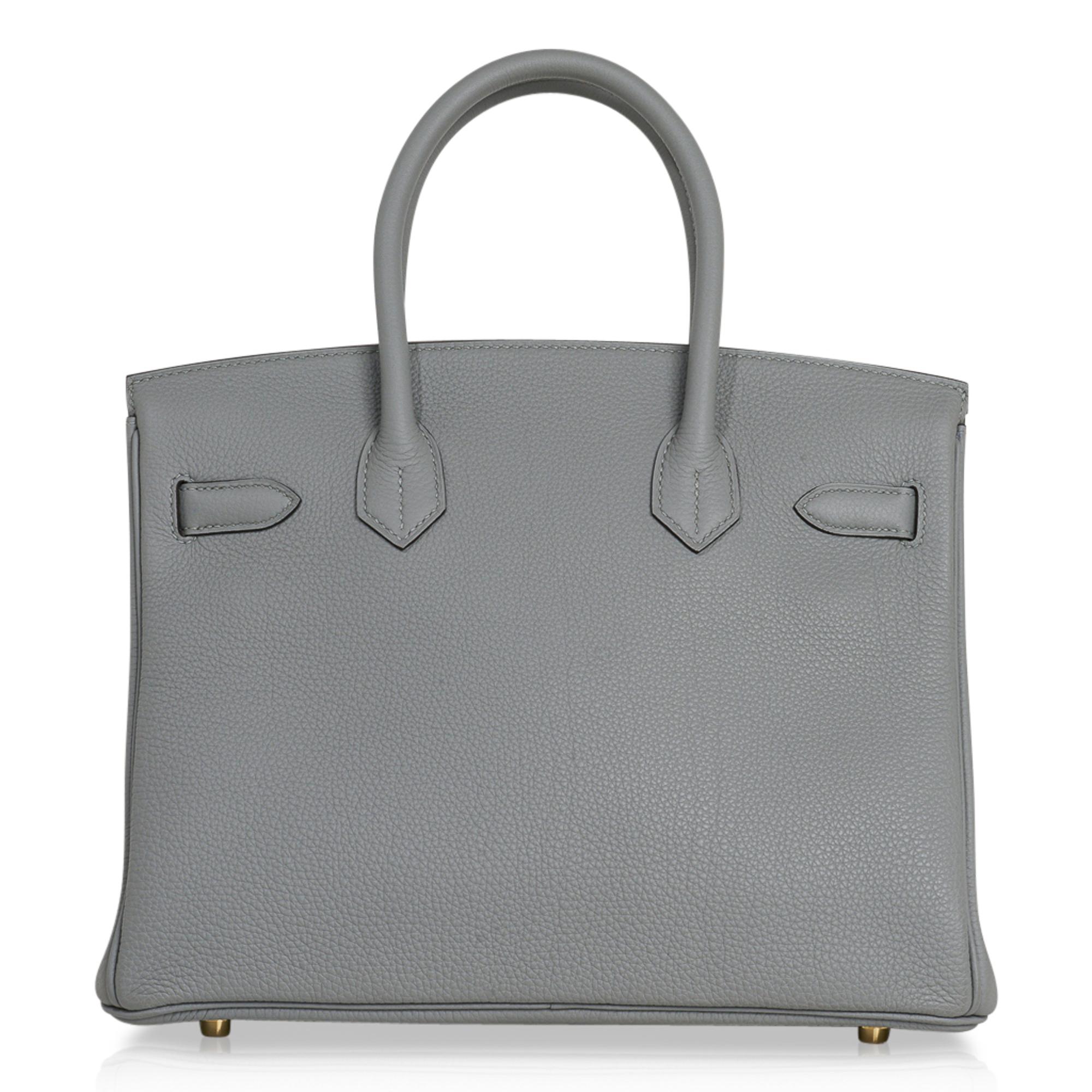 Hermes Birkin 30 Bag Gris Mouette Gold Hardware Togo Leather  2