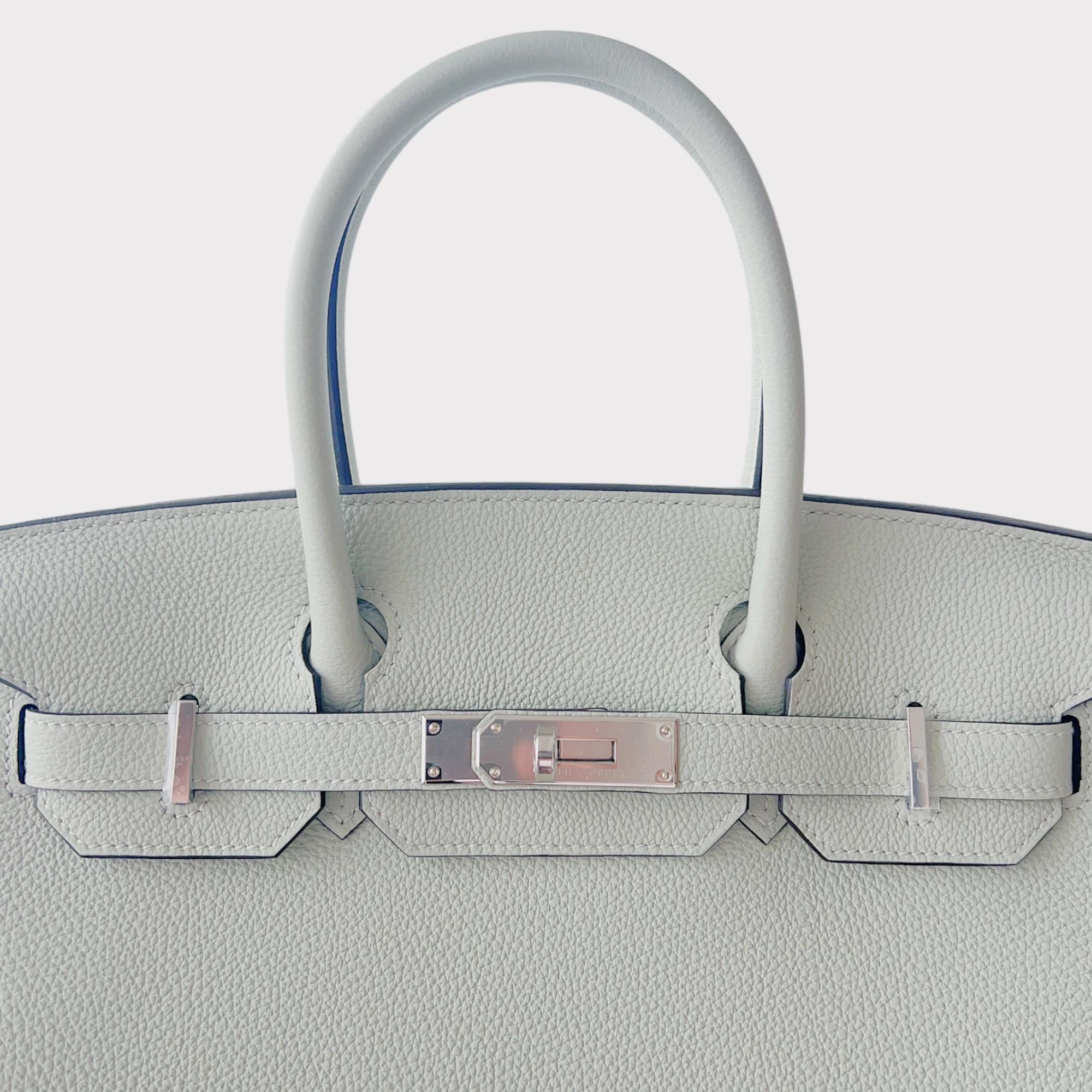 Hermes Birkin 30 Bag Gris Neve With Palladium Hardware 2023 2