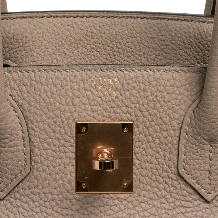 Hermes Birkin 30 Gris Tourterelle Togo Rose Gold Hardware – Madison Avenue  Couture