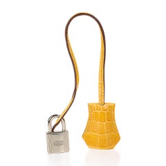 Hermes Birkin 30 Bag Jaune Ambre Touch Crocodile / Togo Palladium Hardware
