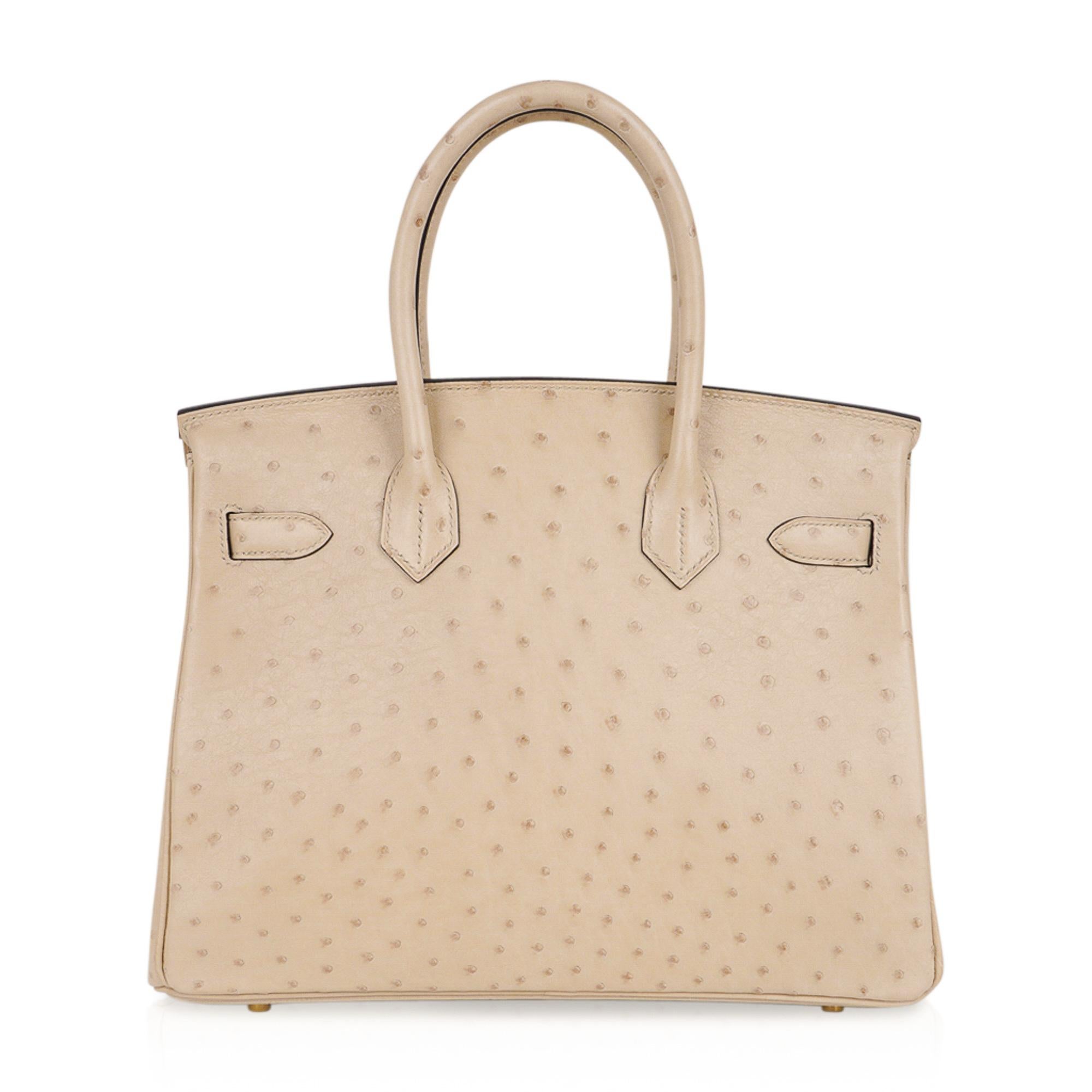 Hermes Birkin 30 Bag Parchemin Gold Hardware Perfect Year Round Neutral 2