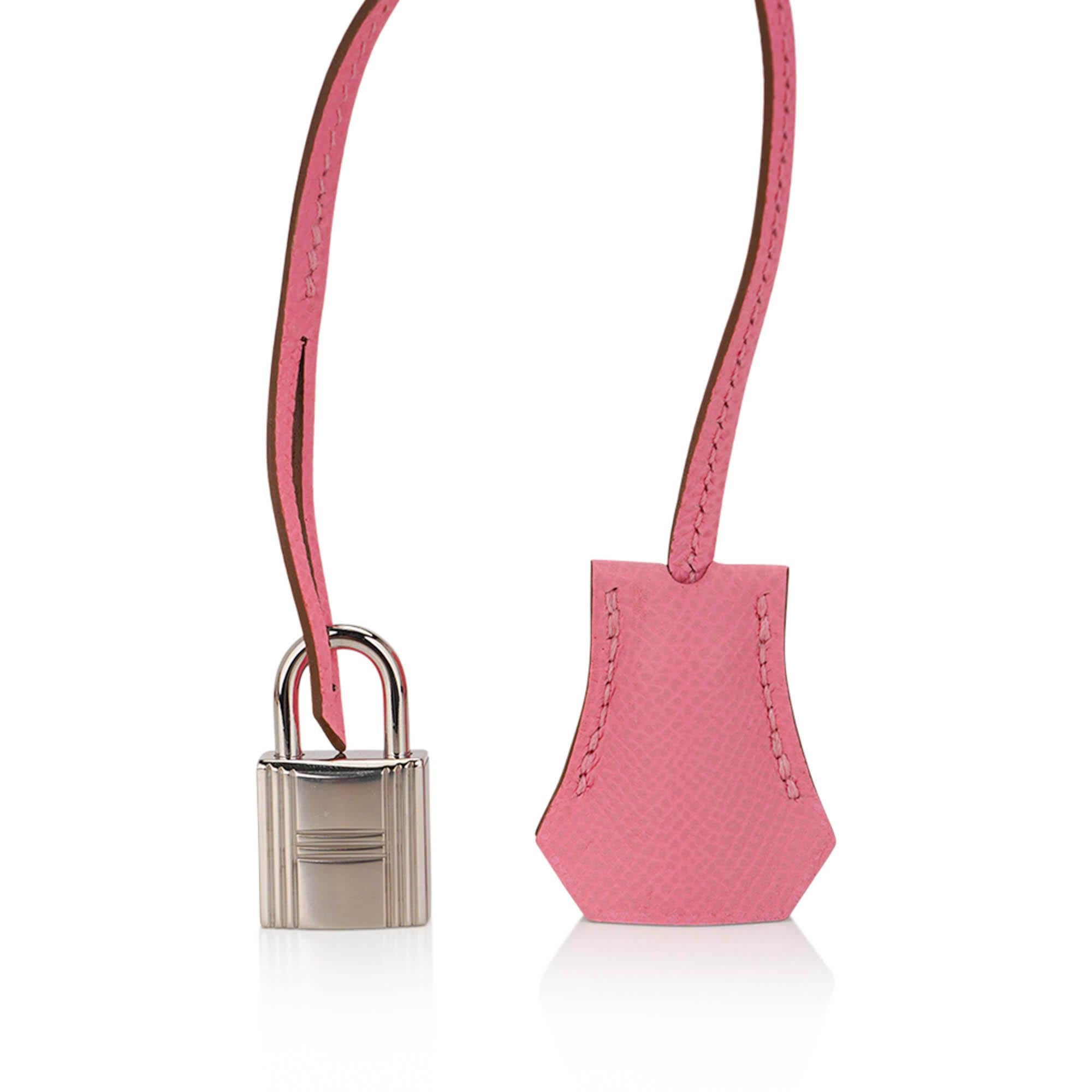 Women's Hermes Birkin 30 Bag Rose Confetti Epsom Leather  Palladium Hardware For Sale