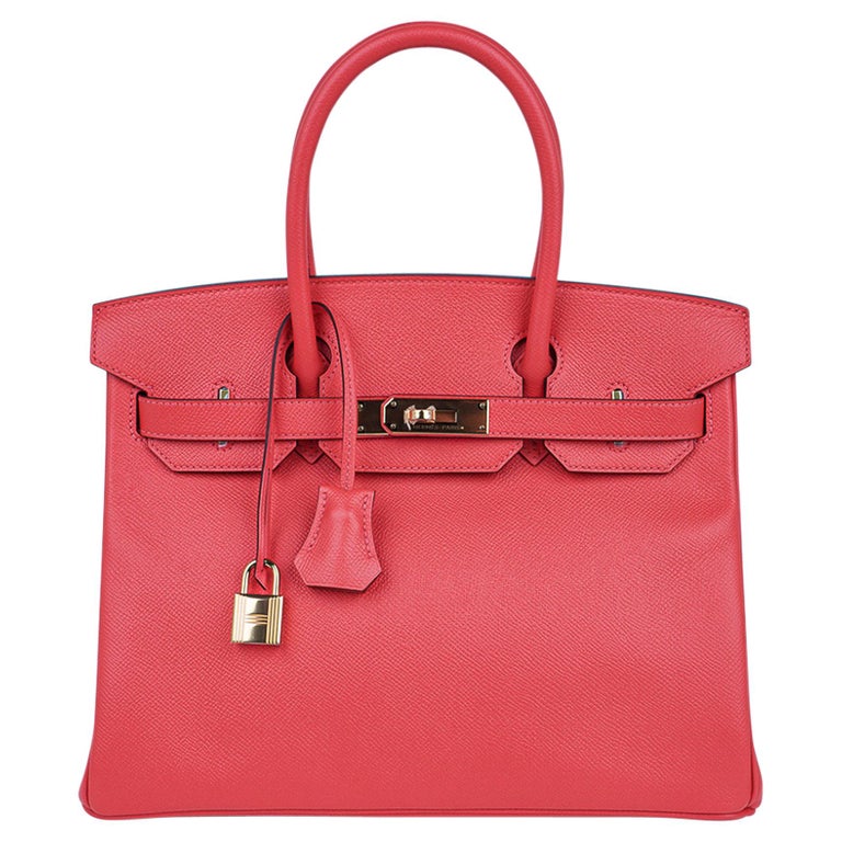 Hermes Birkin 30 Bag Rose Jaipur Pink Epsom Gold Hardware For Sale at ...