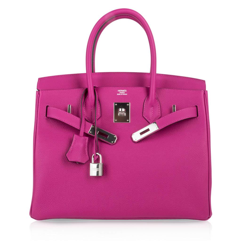Hermes Birkin 30 Bag Rose Poupre Pink Togo Palladium 3