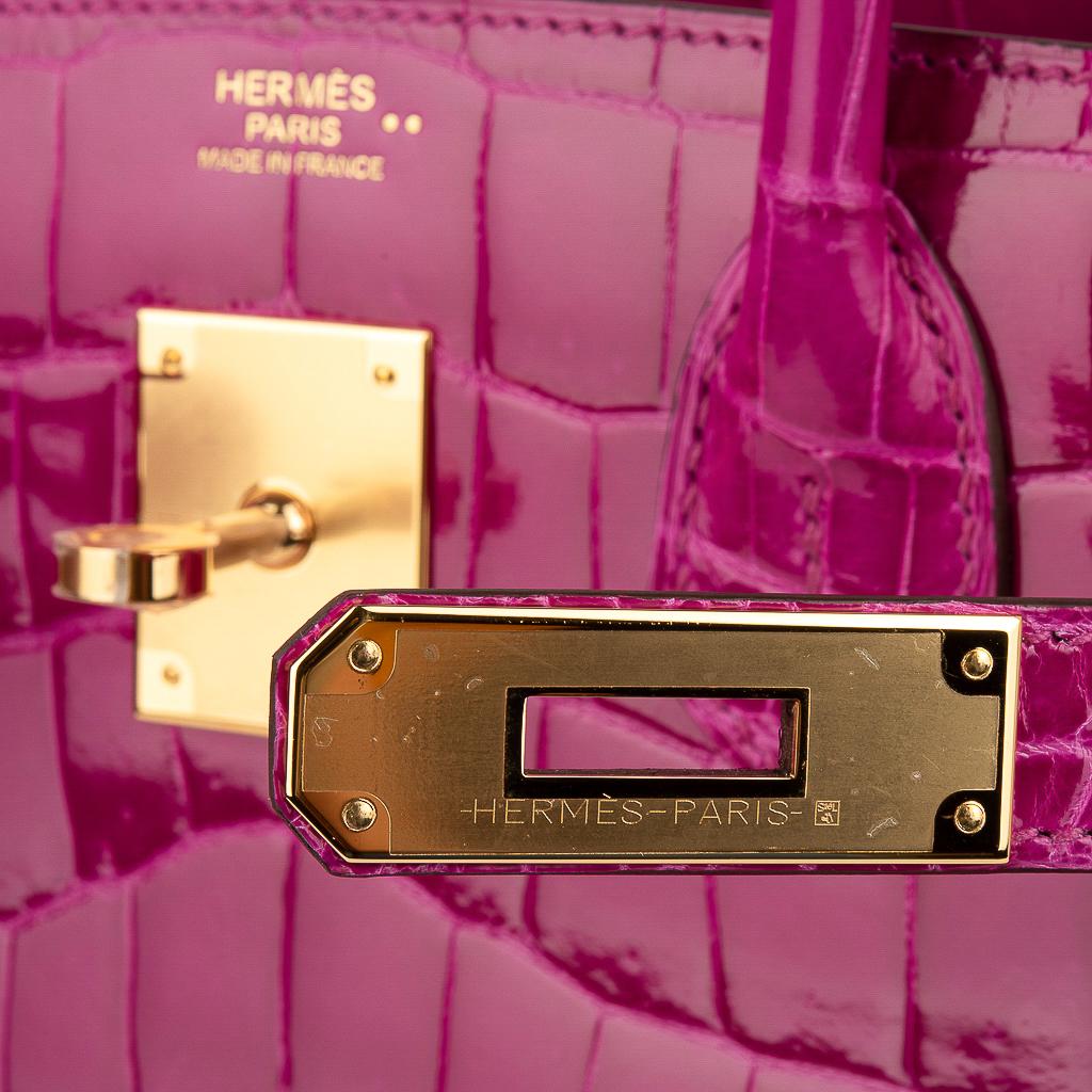 pink crocodile birkin