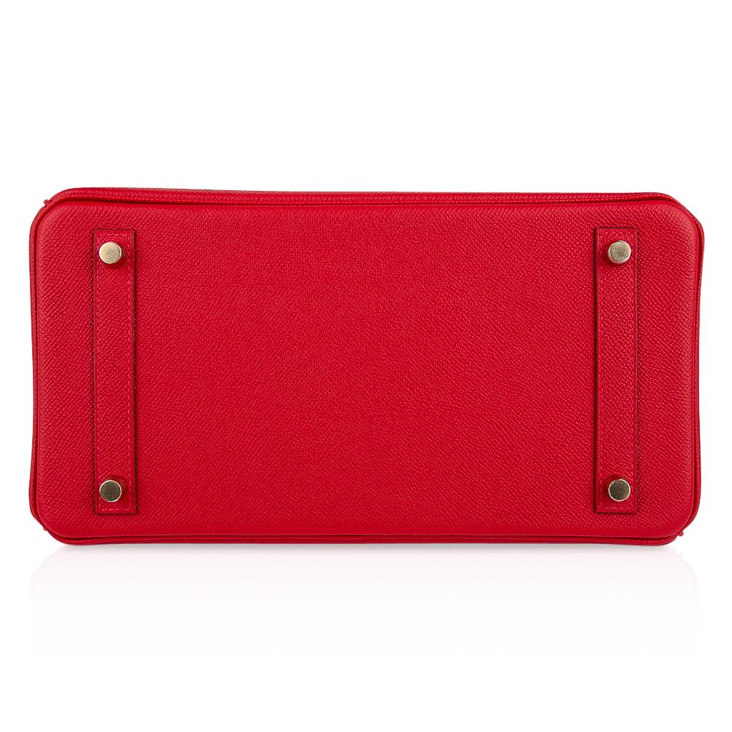 Hermes Birkin 30 Bag Rouge Casaque Gold Hardware Epsom Leather 2