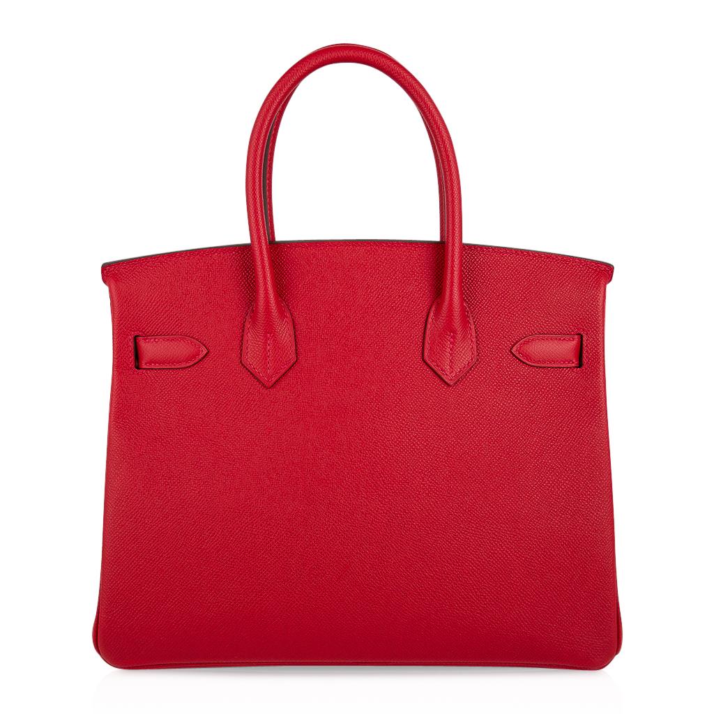 Hermes Birkin 30 Bag Rouge Casaque Gold Hardware Epsom Leather 1