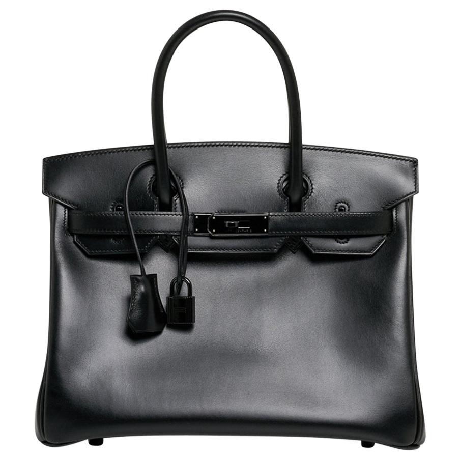 Hermes Birkin 30 Bag So Black Limited 
