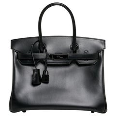 hermes box leather birkin