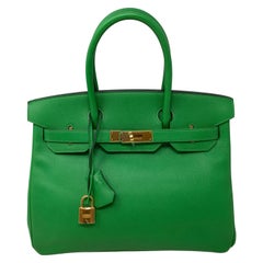 Hermes Birkin 30 Bamboo Bag