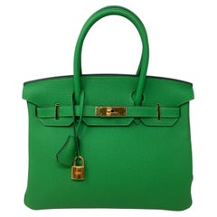 Hermes Birkin 30 Bamboo Bag 