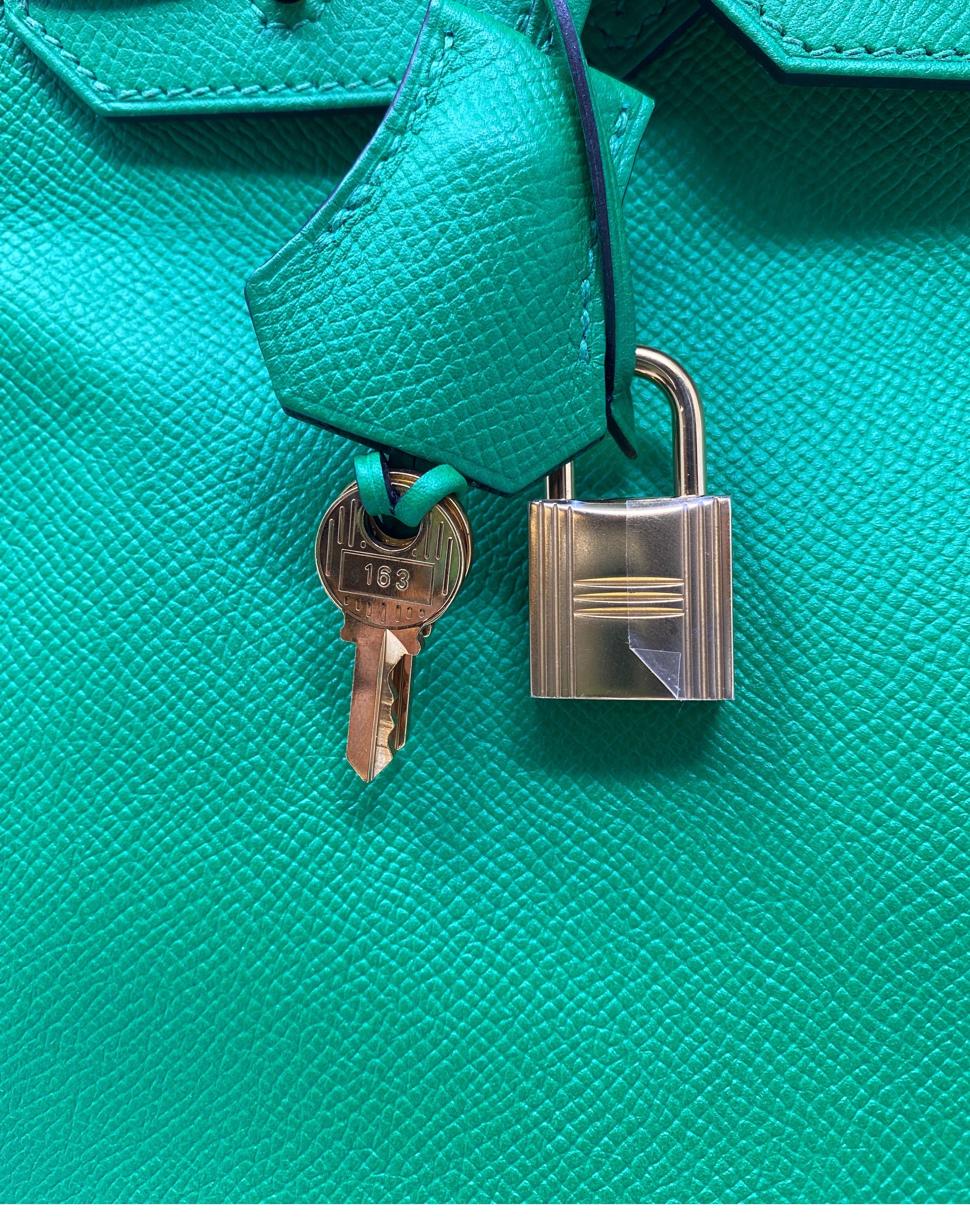 Hermès Birkin 30 Bamboo Green Bag 7