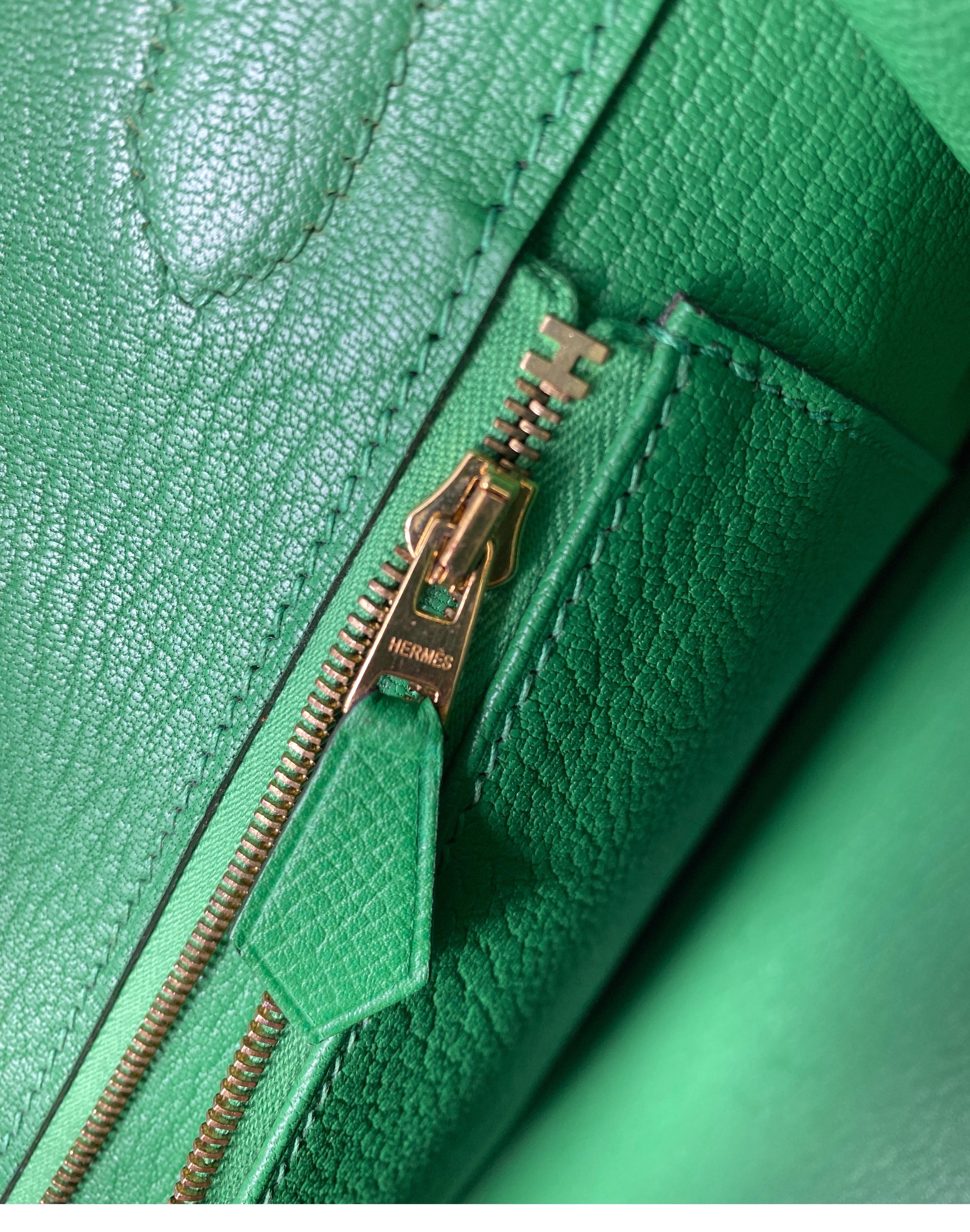 Hermès Birkin 30 Bamboo Green Bag 12