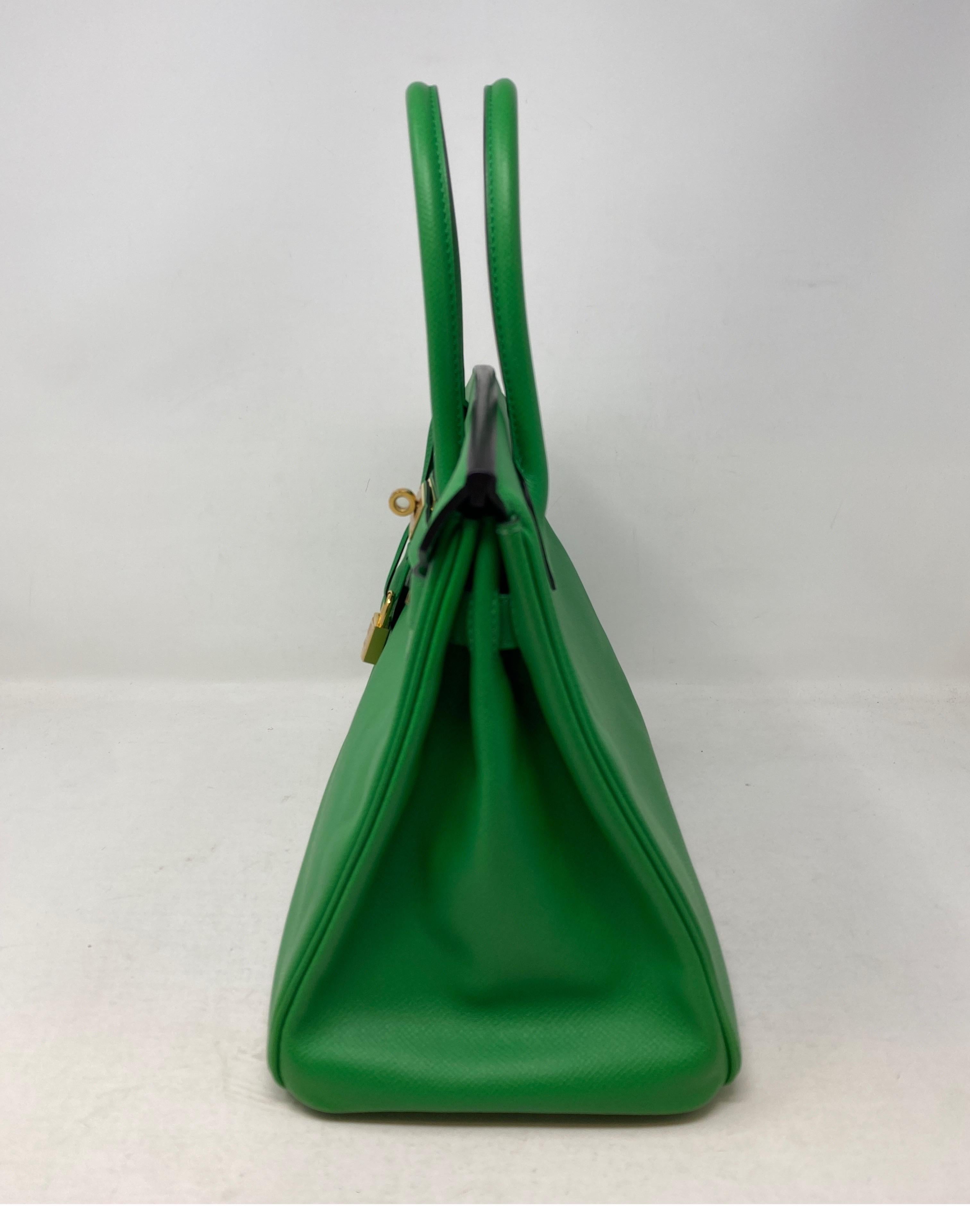Women's or Men's Hermès Birkin 30 Bamboo Green Bag
